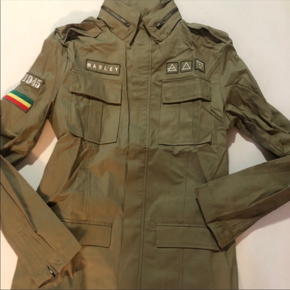 bob marley army jacket